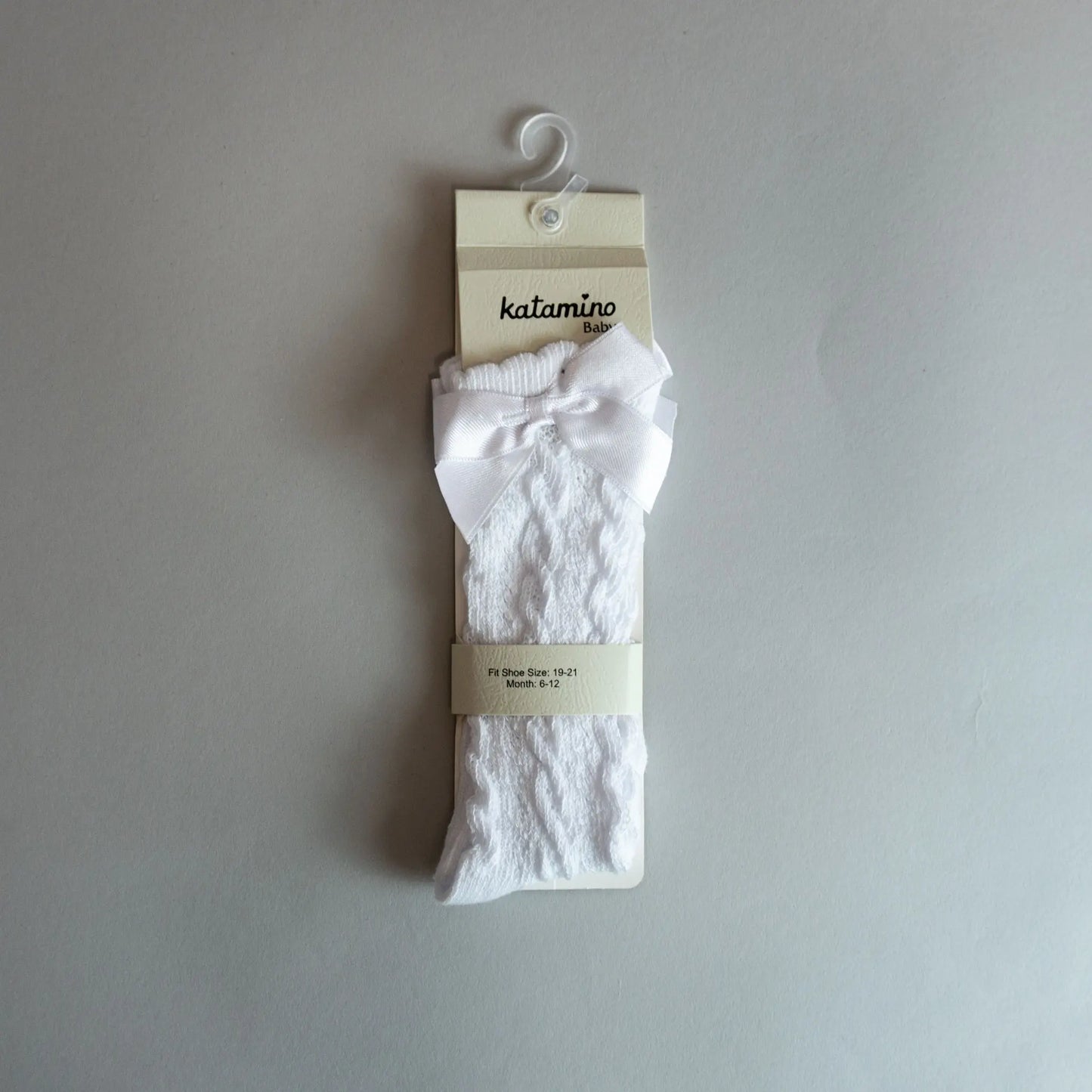 Çorape me fijongë - Deseet White