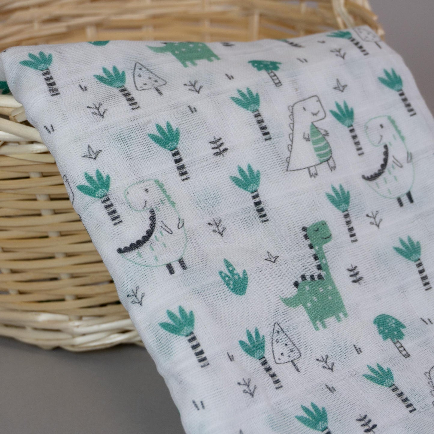 Napë muslin swaddle - Dinosaur