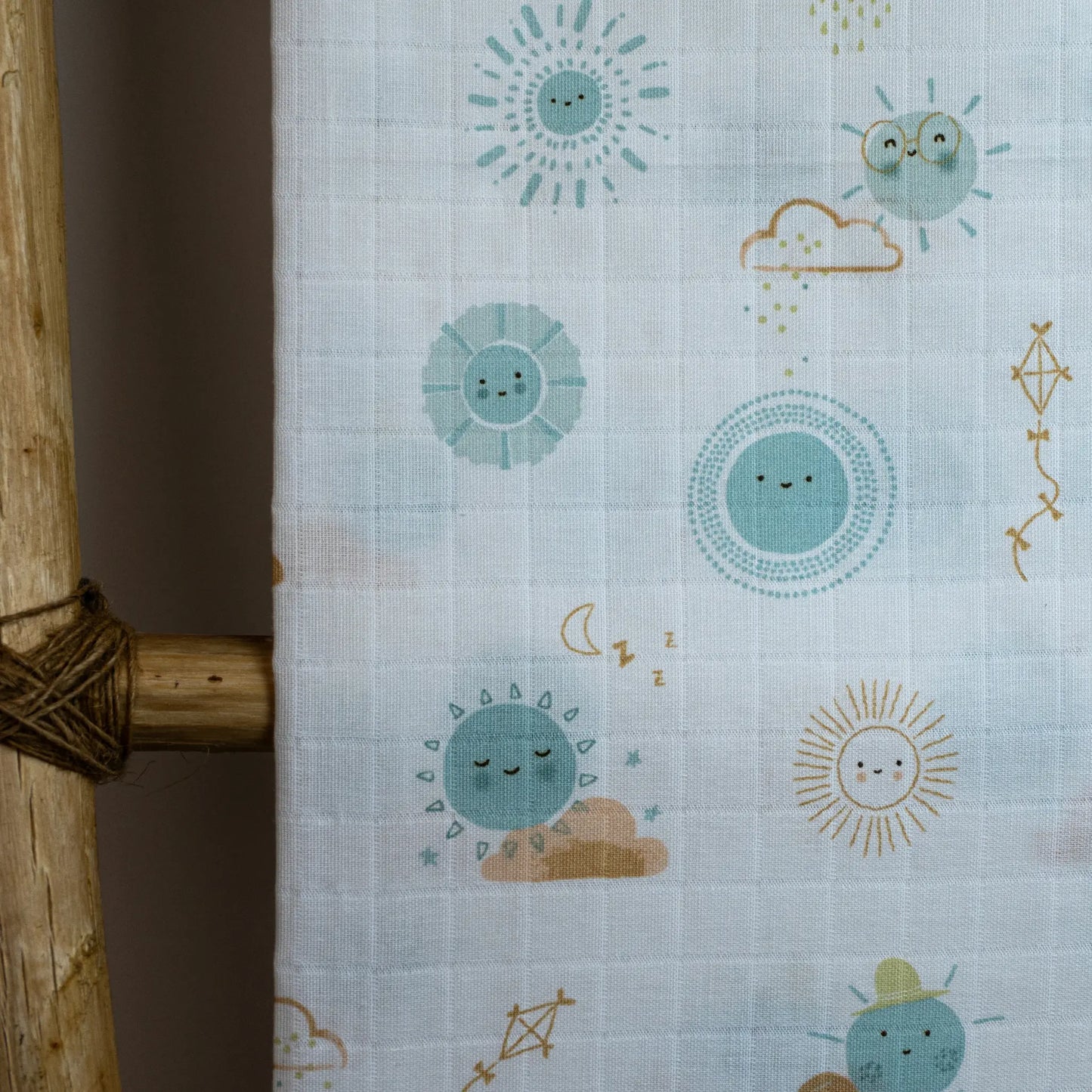 Napë muslin swaddle - Minty Green