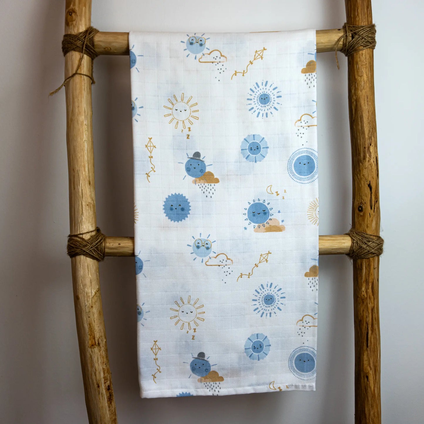 Napë muslin swaddle - Minty Blue