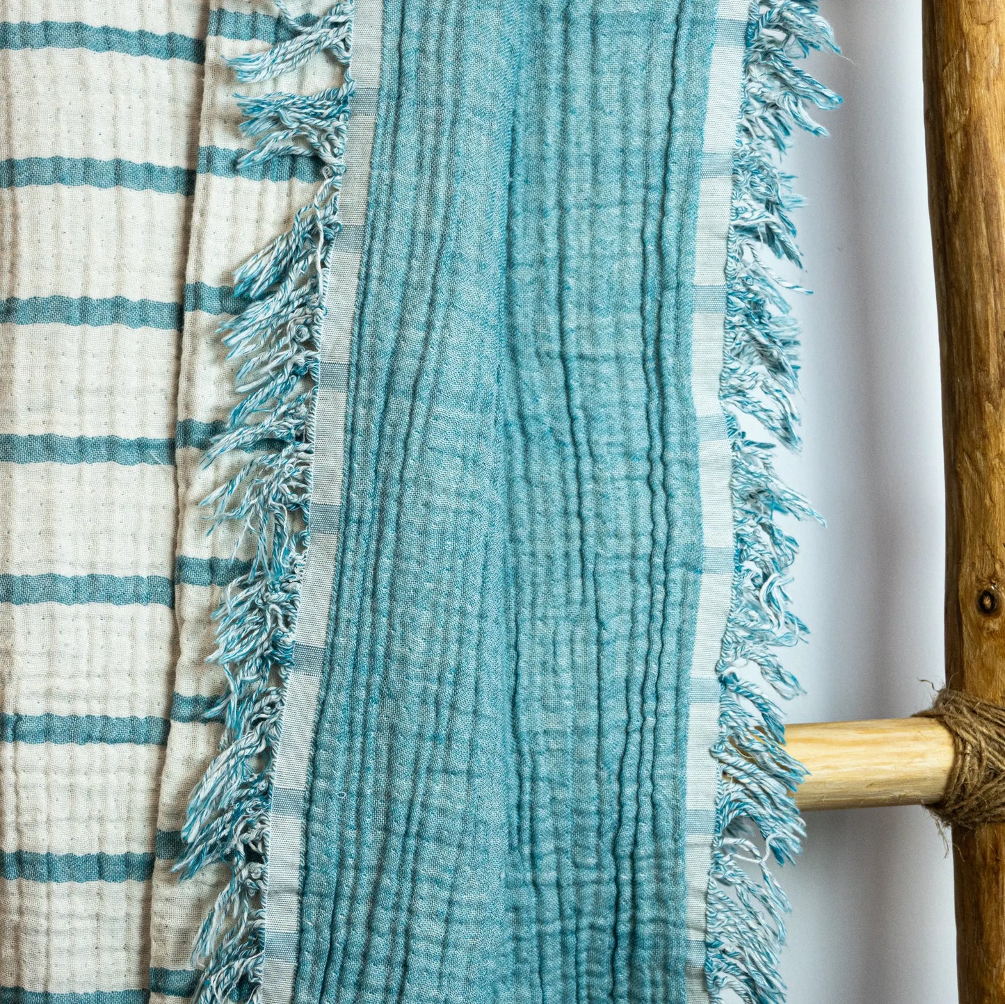 Batanije muslin katër shtresore - Turquoise Blue