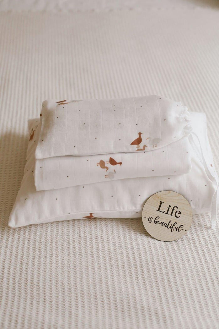 Set Napa Muslin swaddle - Goose