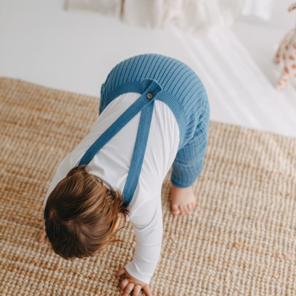 Kominoshe me rripa për fëmijë, 3-24 muajsh - Indigo