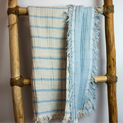 Batanije muslin katër shtresore - Baby Blue