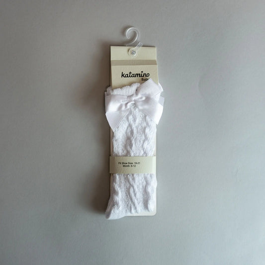 Çorape me fijongë - Deseet White