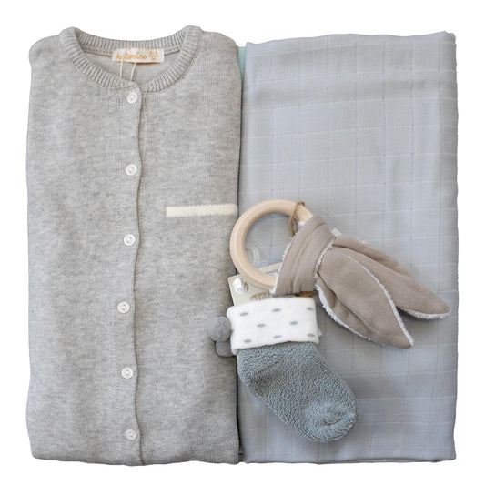 Kuti për djem 0-12 muaj - Little Grey