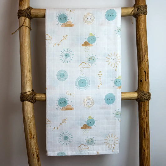 Napë muslin swaddle - Minty Green