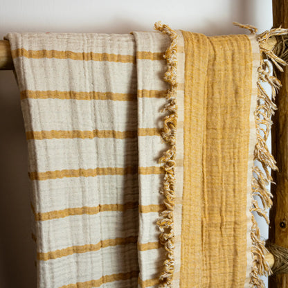 Batanije muslin katër shtresore - Mustard