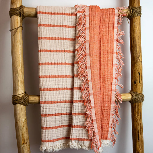 Batanije muslin katër shtresore - Peach