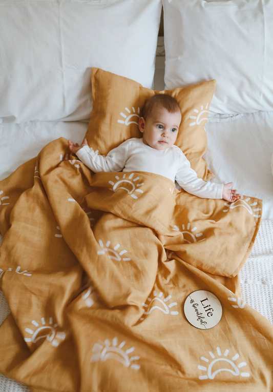 Set Napa Muslin swaddle - Sunshine