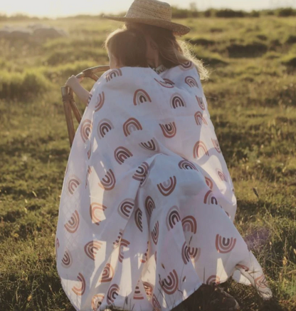 Napë muslin swaddle - Bohemian rainbow