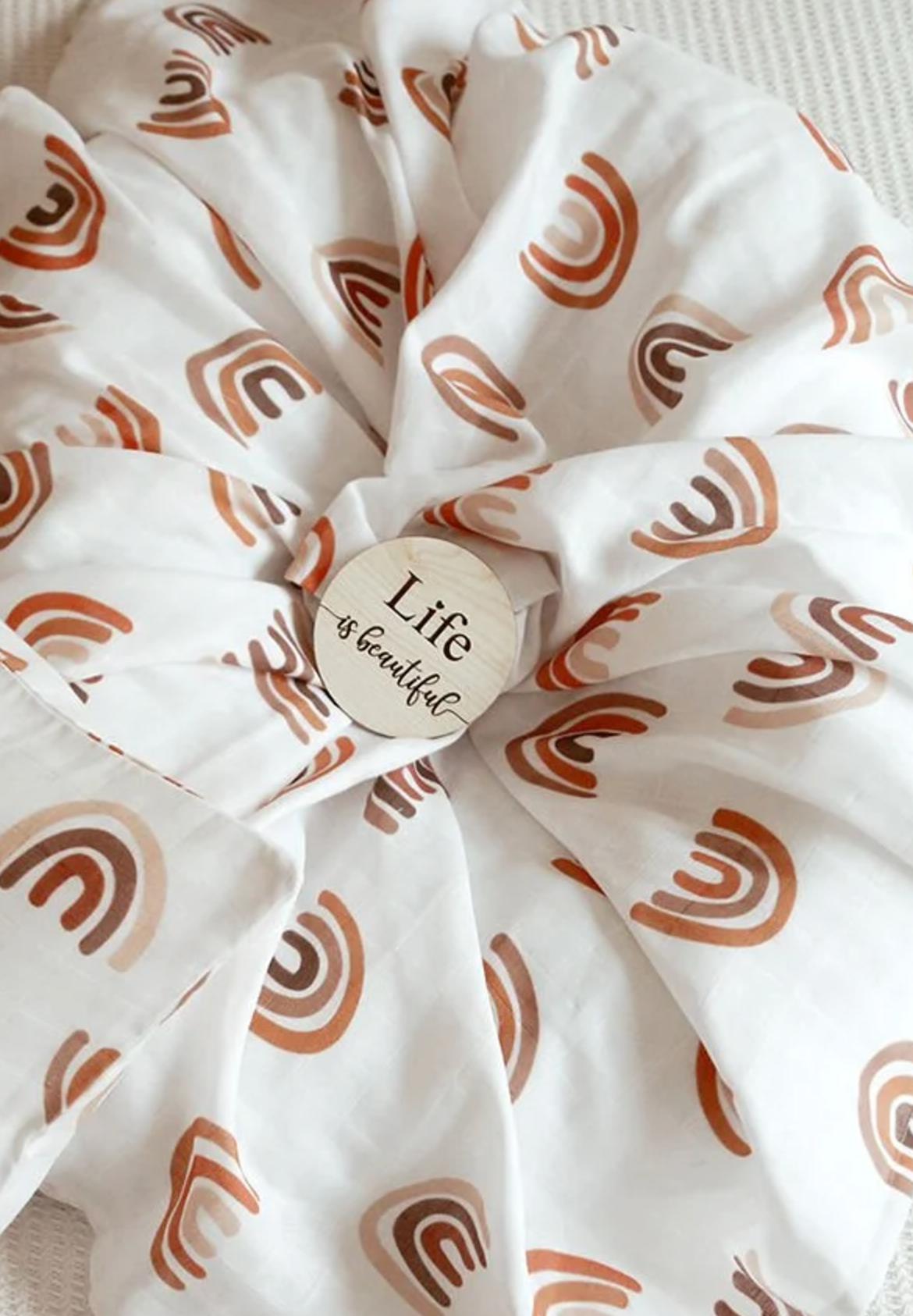 Napë muslin swaddle - Bohemian rainbow