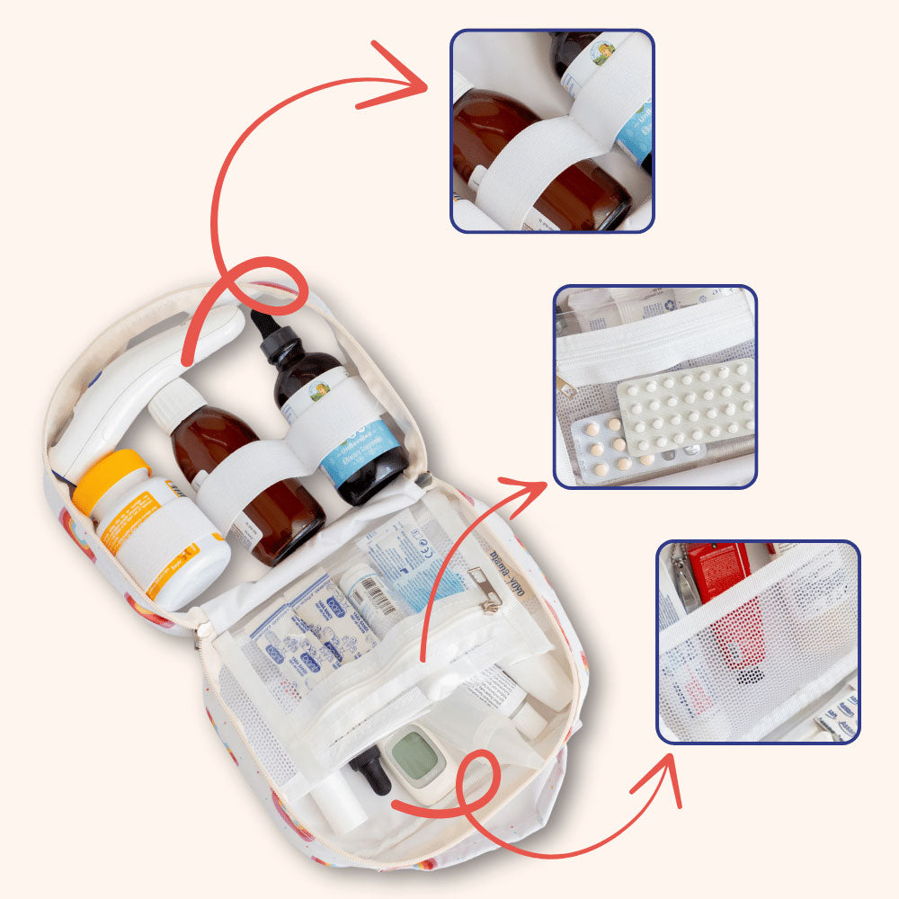Çantë për ilaçe udhëtimi - Rainbow