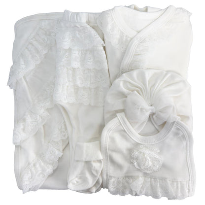 Kuti për të posalindur 8 pjesë - White Floral