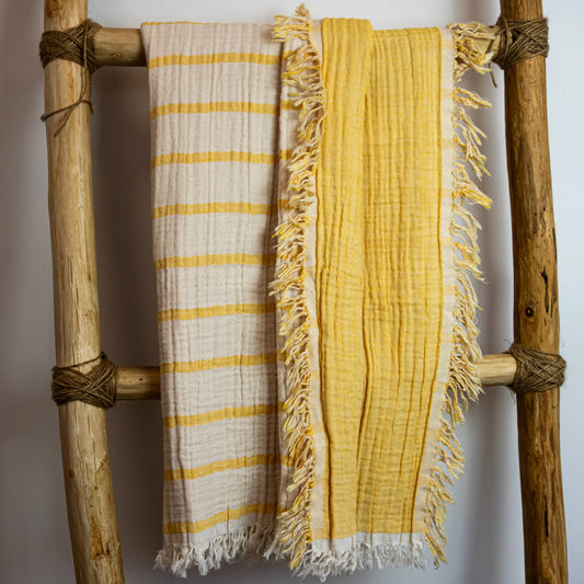 Batanije muslin katër shtresore - Yellow