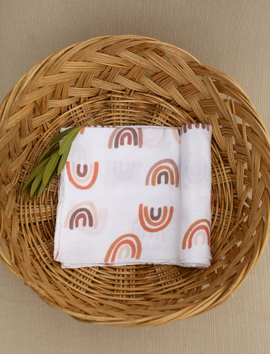 Napë muslin swaddle - Bohemian rainbow
