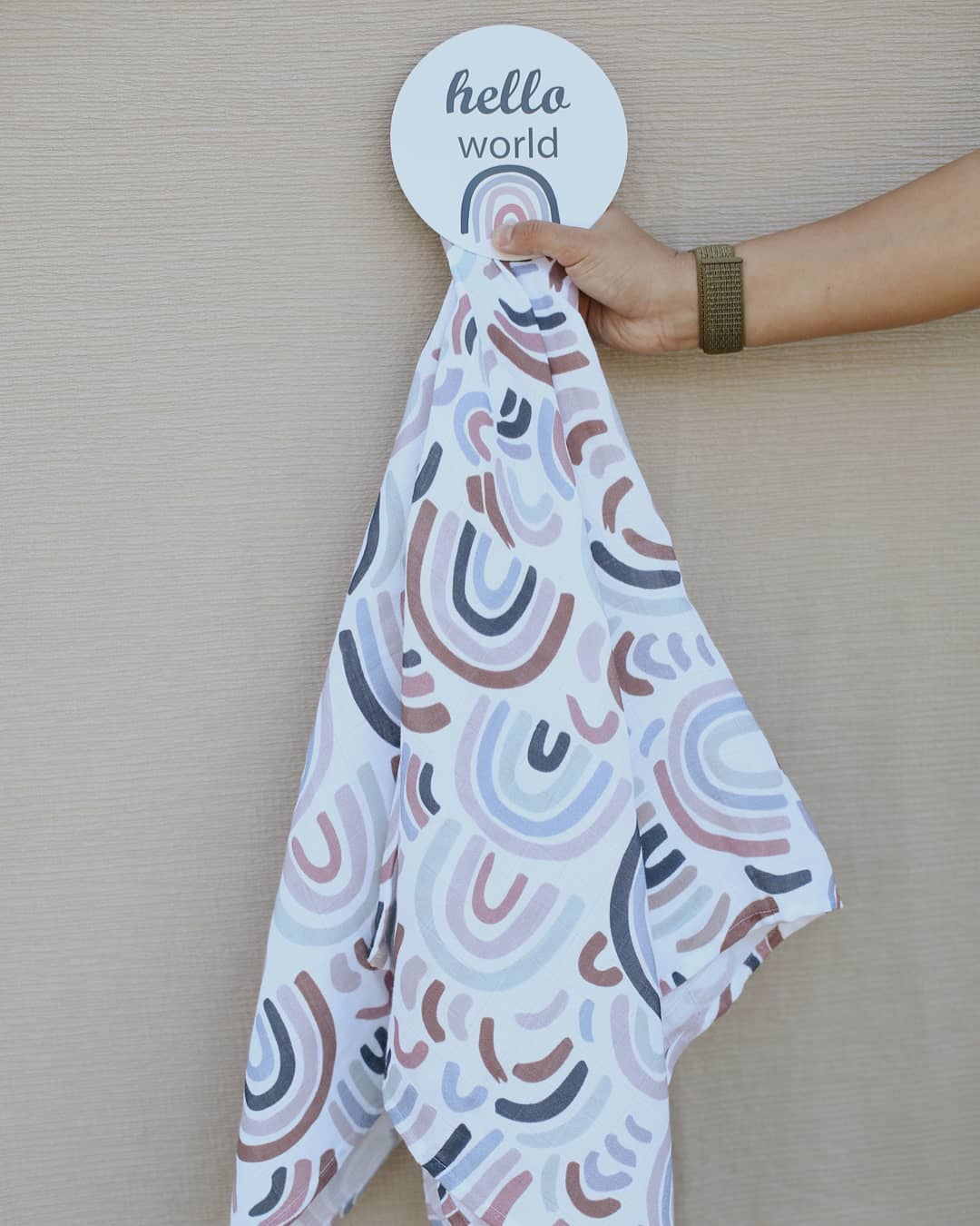 Napë muslin swaddle - Rainbow