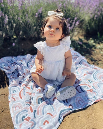 Napë muslin swaddle - Rainbow