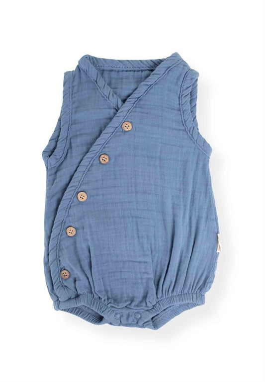 Kominoshe verore 0-3 vjet, Muslin - Blu vjollcë