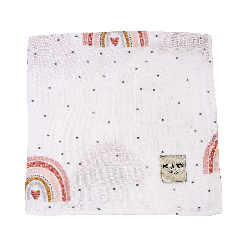 Napë (pelenë) organike 100x100cm me dy mindila - Rainbow
